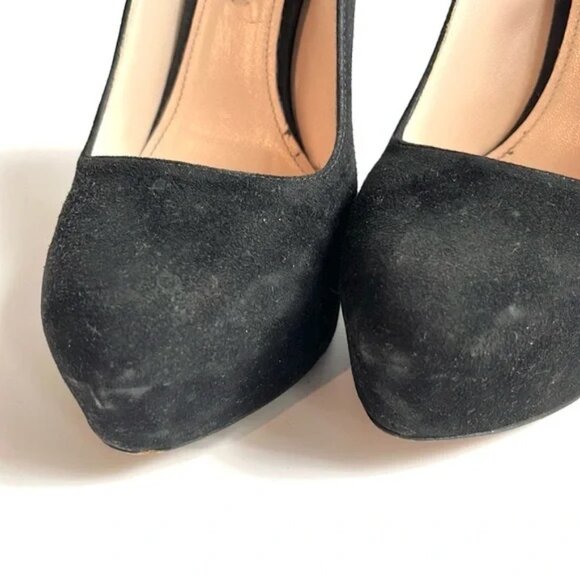 Prada Nero Camoscio Basic Platform Pumps - Picture 6 of 10